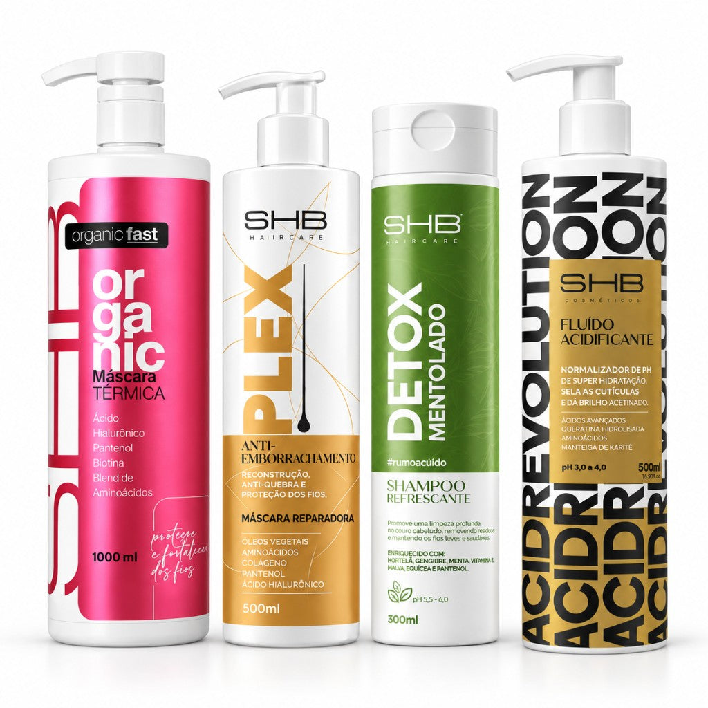 Kit Organic FAST + Shampoo Detox + Plex  + Acidificante